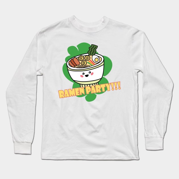 Ramen party shirts tapestries pillows. Everything you need for party hosting Long Sleeve T-Shirt by SeriousMustache